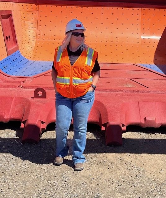 Annie at mining site — mining safety compliance